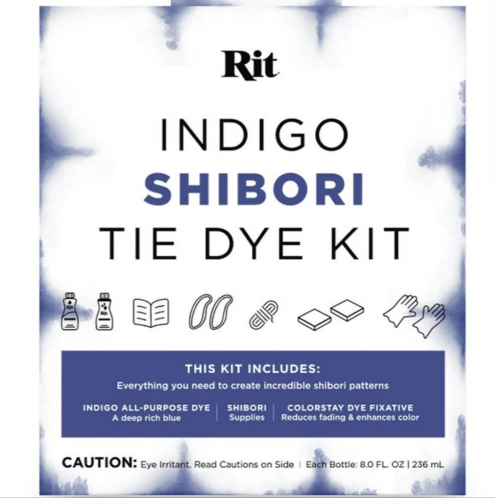 Rit Indigo shibori tie dye kit